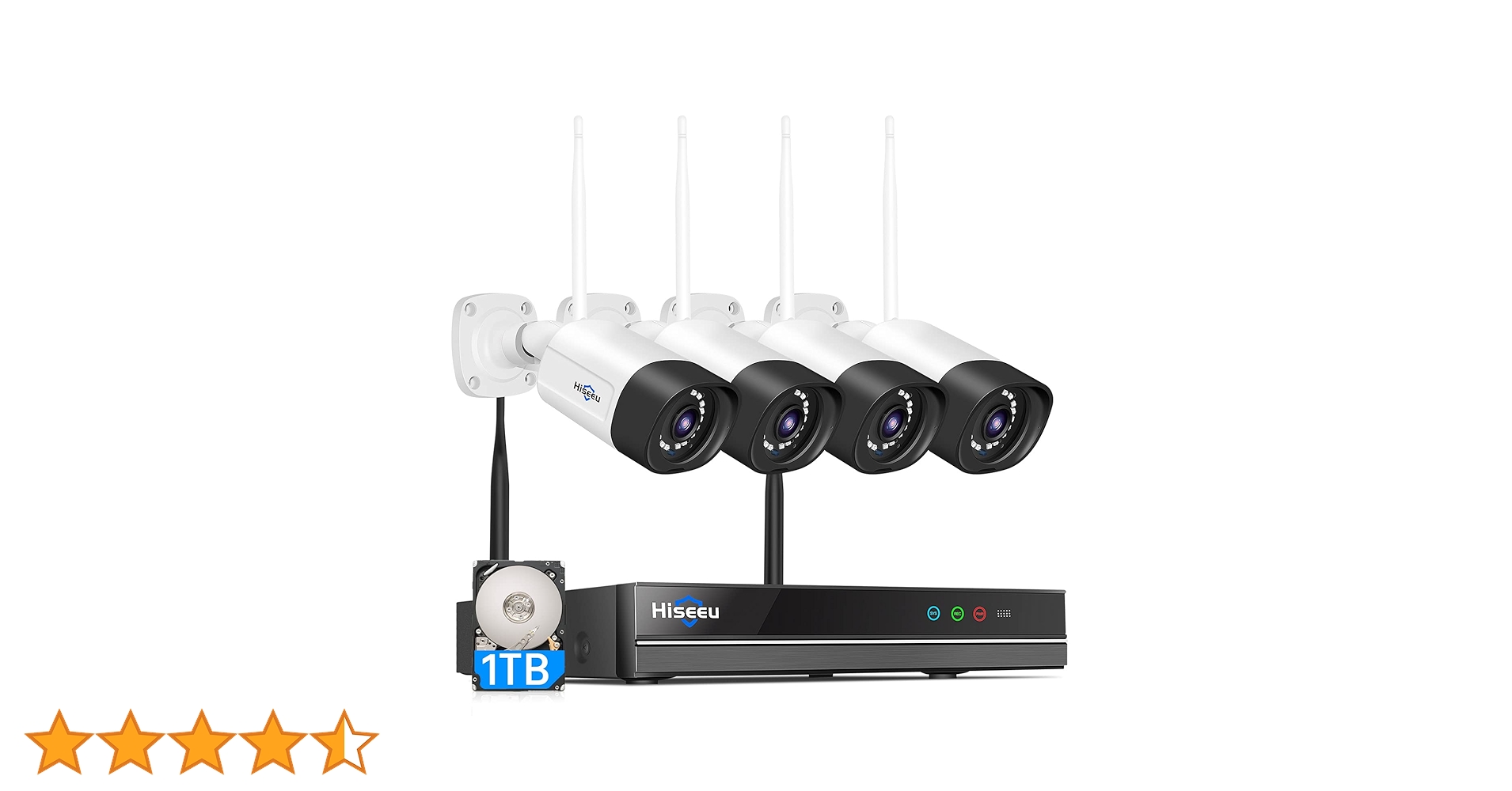 ⭐️未使用⭐️4CH WIFI NVR KITS 防犯カメラ WiFi NVR Kit, 4CH WIFI NVR KIT, 4CH Wireless NVR Kit | LSVISION